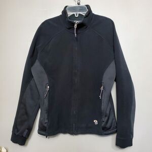Mountain Hardwear Windstopper Jacket Womens Size Small Black Fleece Outdoor READ